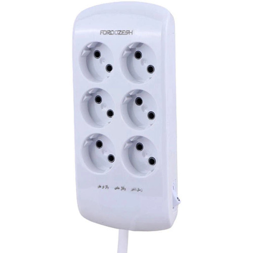 محافظ برق دیجیتال کامپیوتر و صوتی تصویری 6 خانه فروزش Lotus LT600 با کابل 2.8 متری